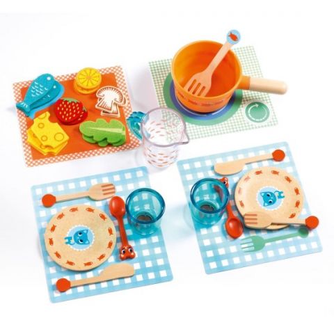 SET PLATOS A LA MESA GATITOS 