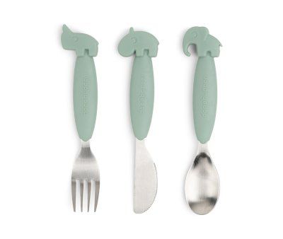 CUBIERTOS DEER FRIENDS VERDE