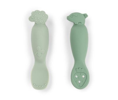 SET 2 CUCHARAS APRENDIZAJE TINY FARM VERDE