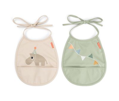 PACK 2 BABEROS BOLSILLO TINY CELEBRATION ARENA