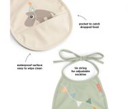 PACK 2 BABEROS BOLSILLO TINY CELEBRATION ARENA