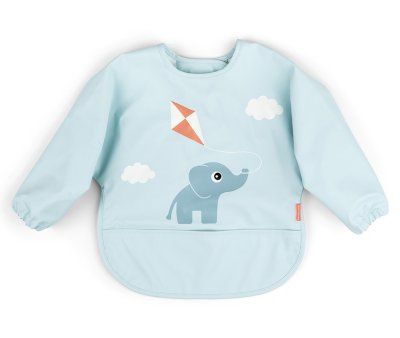 BABERO CON BOLSILLO Y MANGAS PLAYGROUND AZUL