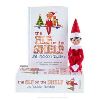 CUENTO Y MUÑECO ELFO NIÑO THE ELF ON THE SHELF