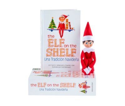 CUENTO Y MUÑECO ELFO NIÑA THE ELF ON THE SHELF  
