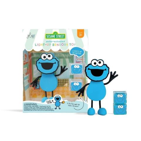 GLOPALS SET PERSONAJE Y 2 CUBOS COOKIE MONSTER