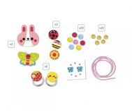 4 JOYAS DE MADERA FLOWER GARDEN