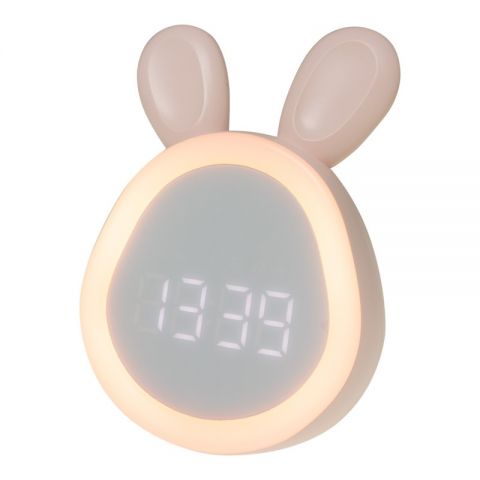 RELOJ DESPERTADOR CONEJITO ROSA