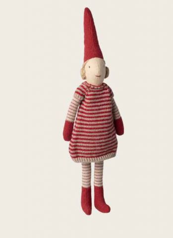 MUÑECA NAVIDAD PIXY VESTIDO DE PUNTO MAILEG