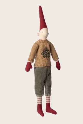 MUÑECO NAVIDAD PIXY PANTALÓN Y SUÉTER PUNTO MAILEG