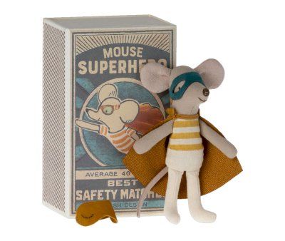 RATÓN SUPER HÉROE CAJA DE CERILLAS 