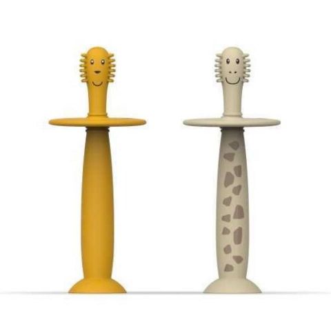 PACK CEPILLOS STOPPER LION & JIRAFA