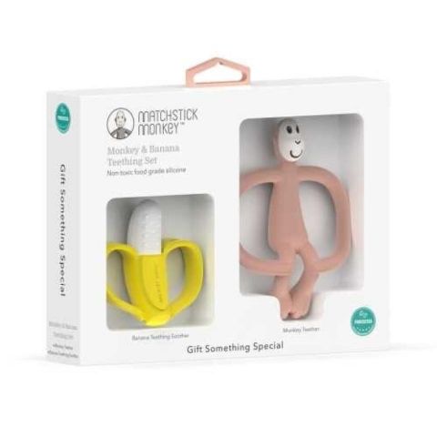 SET REGALO BANANA & MONKEY DUSTY PINK