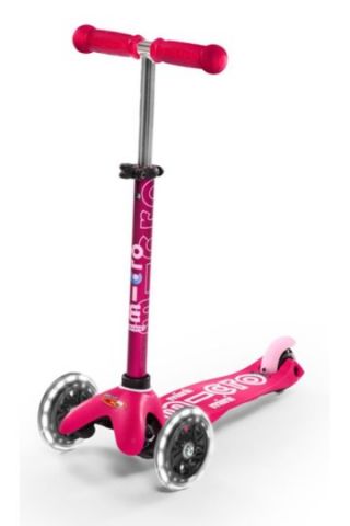 PATINETE MINI DELUXE LED ROSA 