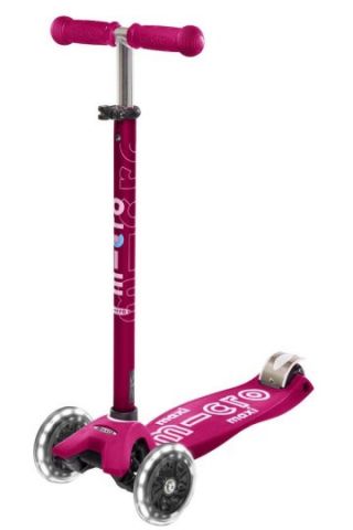 PATINETE MAXI DELUXE ROSA LED
