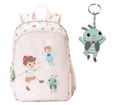 MOCHILA MEDIANA THE WOODEN BOY + LLAVERO