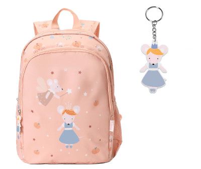 MOCHILA MEDIANA MOUSE FAIRIES + LLAVERO