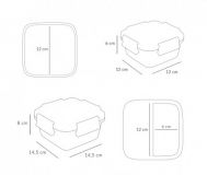 CAJA ALMUERZO GRANDE FUNNY LETTERS