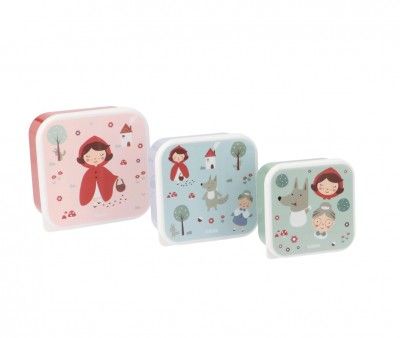 3 CAJAS ALMUERZO LITTLE RED