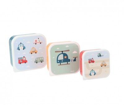 3 CAJAS ALMUERZO CITY CARS