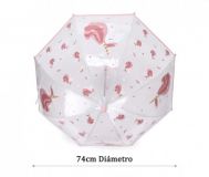 PARAGUAS TRANSPARENTE MAGICAL UNICORN