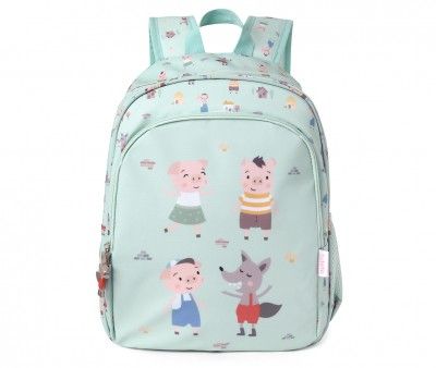 MOCHILA MEDIANA THE THREE LITTLE PIGS + LLAVERO