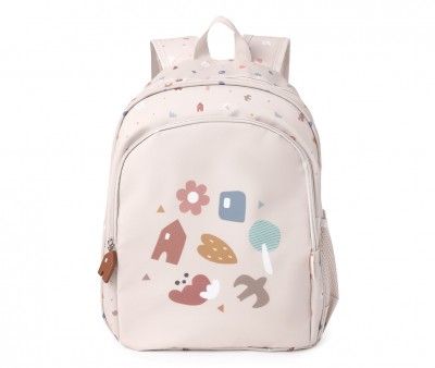 MOCHILA MEDIANA GEOMETRIC NATURE + LLAVERO