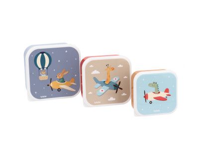 3 CAJAS ALMUERZO PLANES