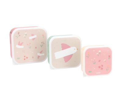 3 CAJAS ALMUERZO BLOSSOM BIRDS