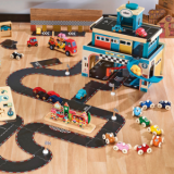 CIRCUITO DE COCHES REVERSIBLE + 2 VEHÍCULOS 