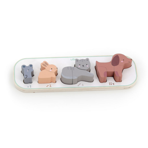 PUZZLE ENCAJE ANIMALES CON NÚMEROS