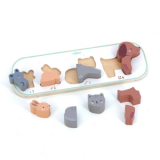 PUZZLE ENCAJE ANIMALES CON NÚMEROS