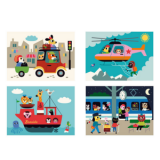 PUZZLE EN CAJA MADERA TRASPORTES 