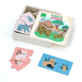 PUZZLE EN CAJA MADERA MAMAS Y BEBÉS