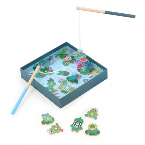 JUEGO DE PESCA RANITAS EN CAJA