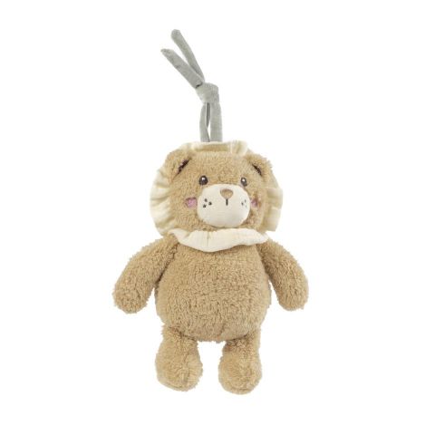 PELUCHE MUSICAL PLUSH LION GALA CERISE