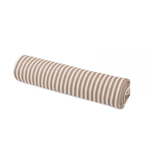 FUNDA COLCHÓN CUCO VICHY MUSELINA PRALINÉ MOKA